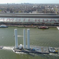 Ruim 260.000 m2 zonnepanelen in de Amsterdamse haven